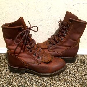 Durango Lace up Kiltie Western Boots